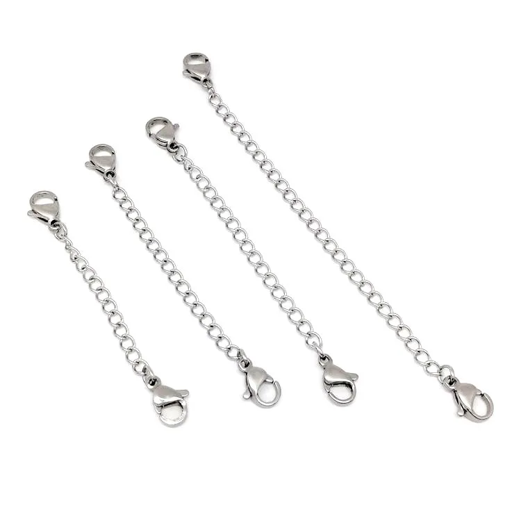 

2 шт. нержавеющая сталь 304 застежка омаров + Хвостовая цепь удлиненные цепи сумки аксессуары DIY ювелирные изделия