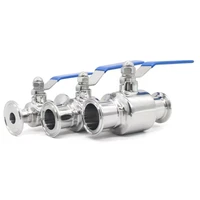 34 1 1 12 2 2 12 3 304 stainless steel sanitary ball valve tri clamp 50 591mm ferrule type for homebrew diary product