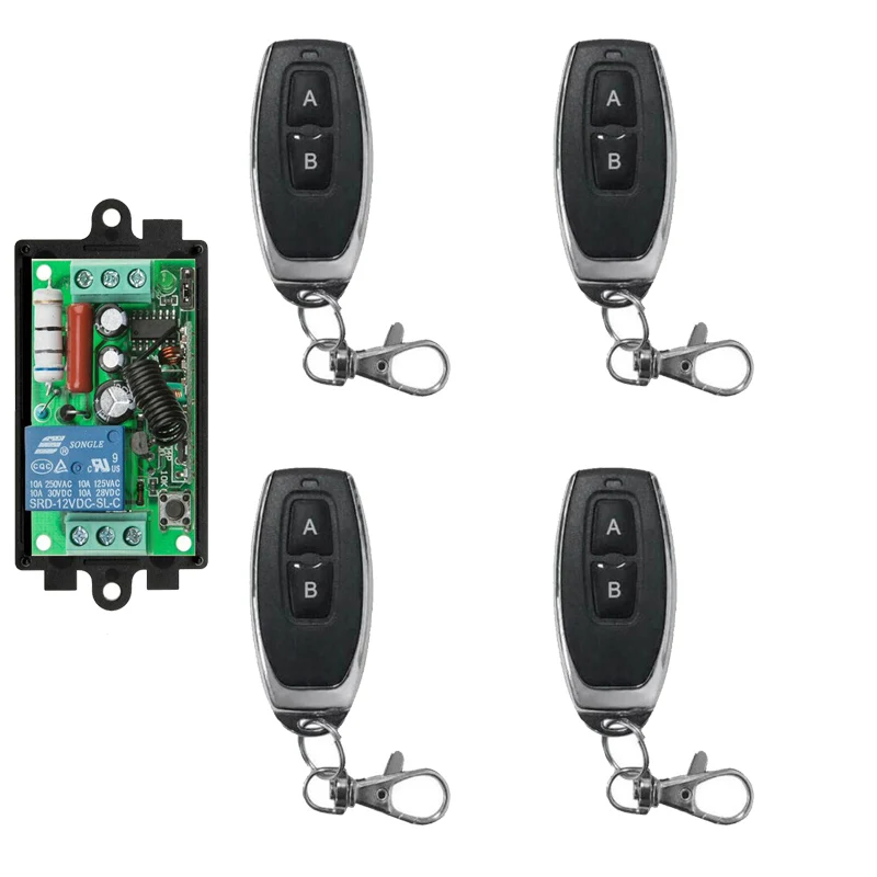 Беспроводной радиочастотный передатчик 433 мгц/315 мгц в переменного тока 1 канал 10