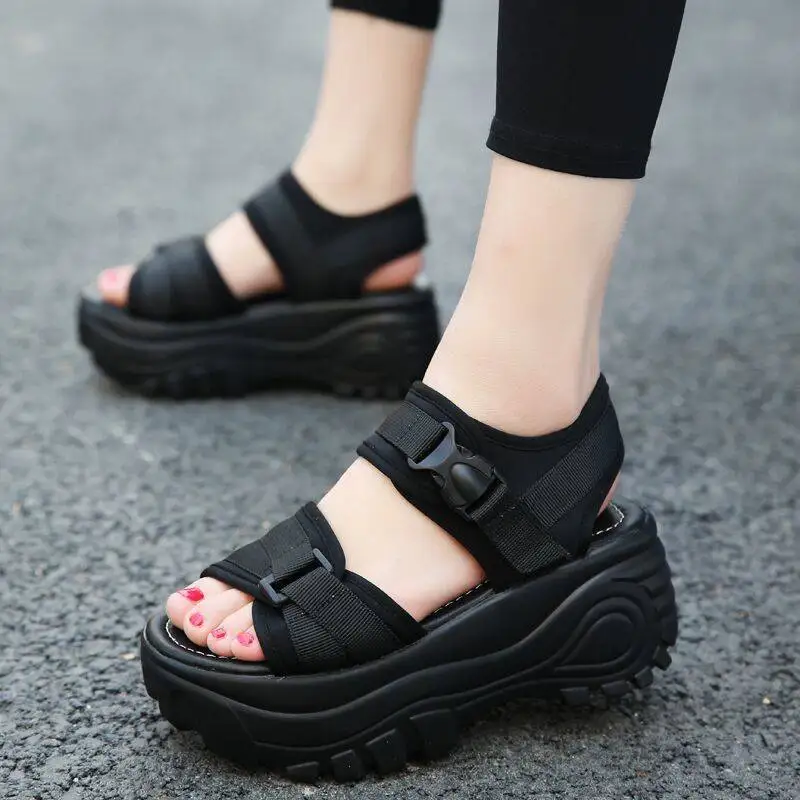 

Shoes Woman Plus Size 2021 Students Monitor Anti-Slip-Style Platform Sandals Women's Summer Wedge Platform Roman-Style