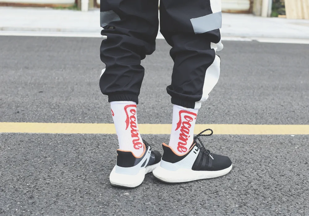 Летние Длинные мужские уличные носки в европейском и американском стиле хип-хоп