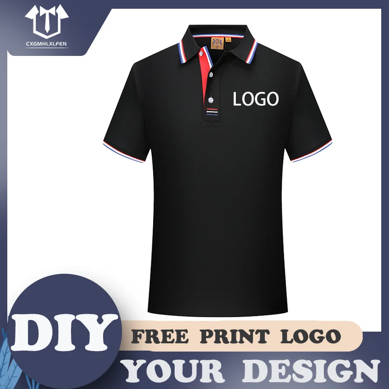

POLO shirt high-end custom class uniform overalls advertising cultural shirt printing logo printing DIY brand text