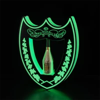 led luminous wine bottle holder decor bar ktv nightclub wine display rack led champagne glorifier display vip bottle presenter