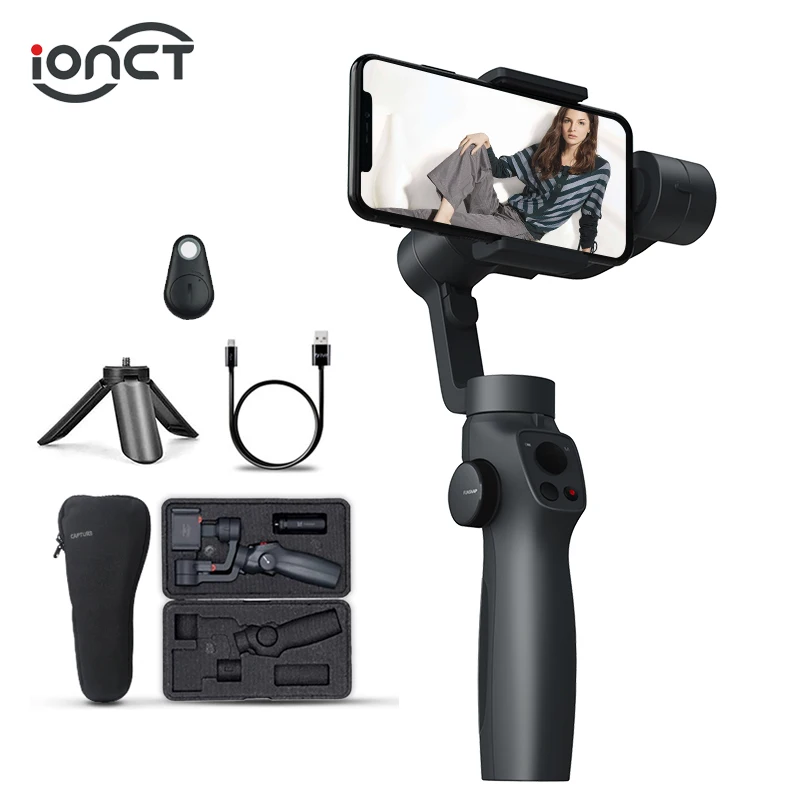 IONCT 3 осевой переносной карданный стабилизатор для телфон Iphone X 11 Android смартфон