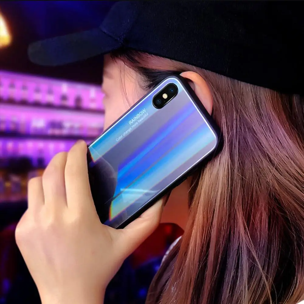 Градиент закаленное Стекло чехол для телефона s meizu 15 15p 16 16p v8 pro 16s 16xs meilan s6 e3 note6 5s