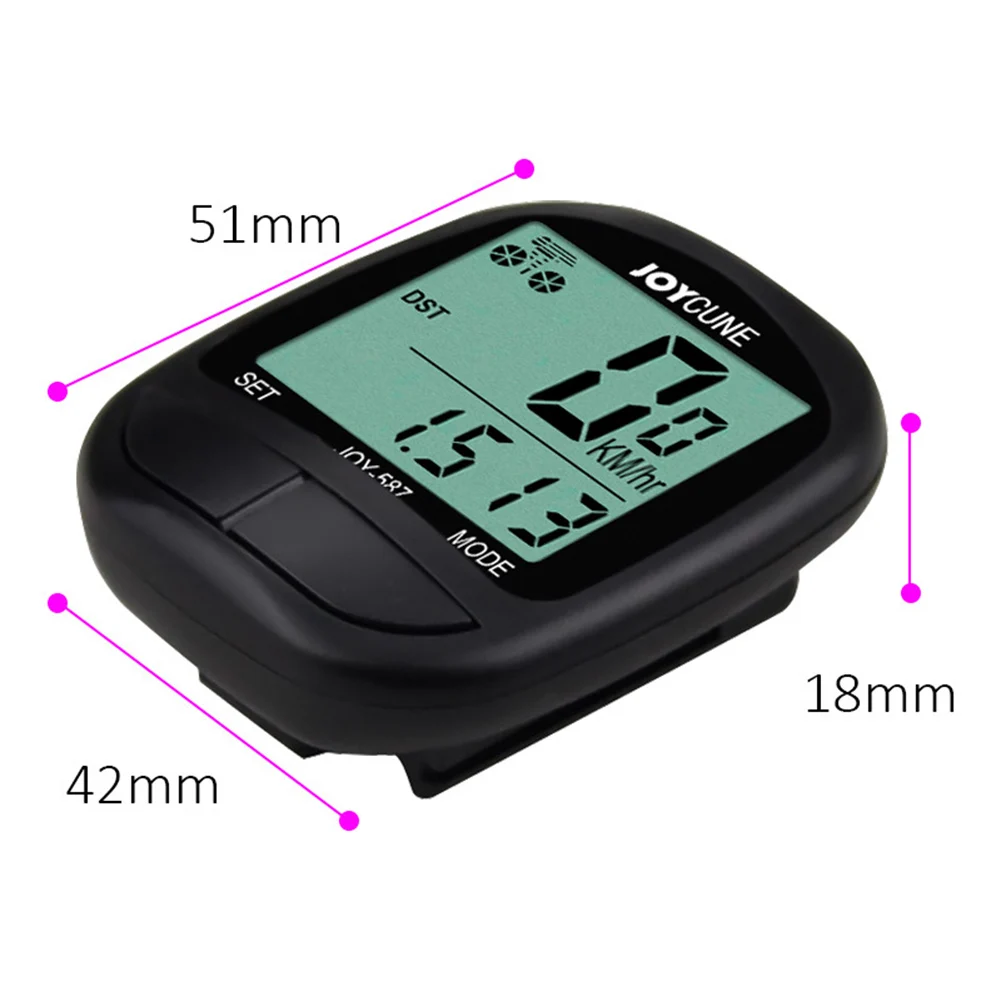 

Waterproof Bike Computer With LCD Digital Display Bicycle Odometer Speedometer Cycling Wired Stopwatch Riding Accessories