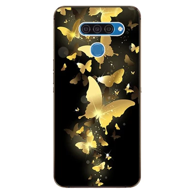 Для LG Q60 чехол роскошный чехол из ТПУ и силикона чехол s для LG K50 Телефон задняя крышка для LG Q 60 Funda Coque для LG V50/V50 ThinQ - Цвет: w43