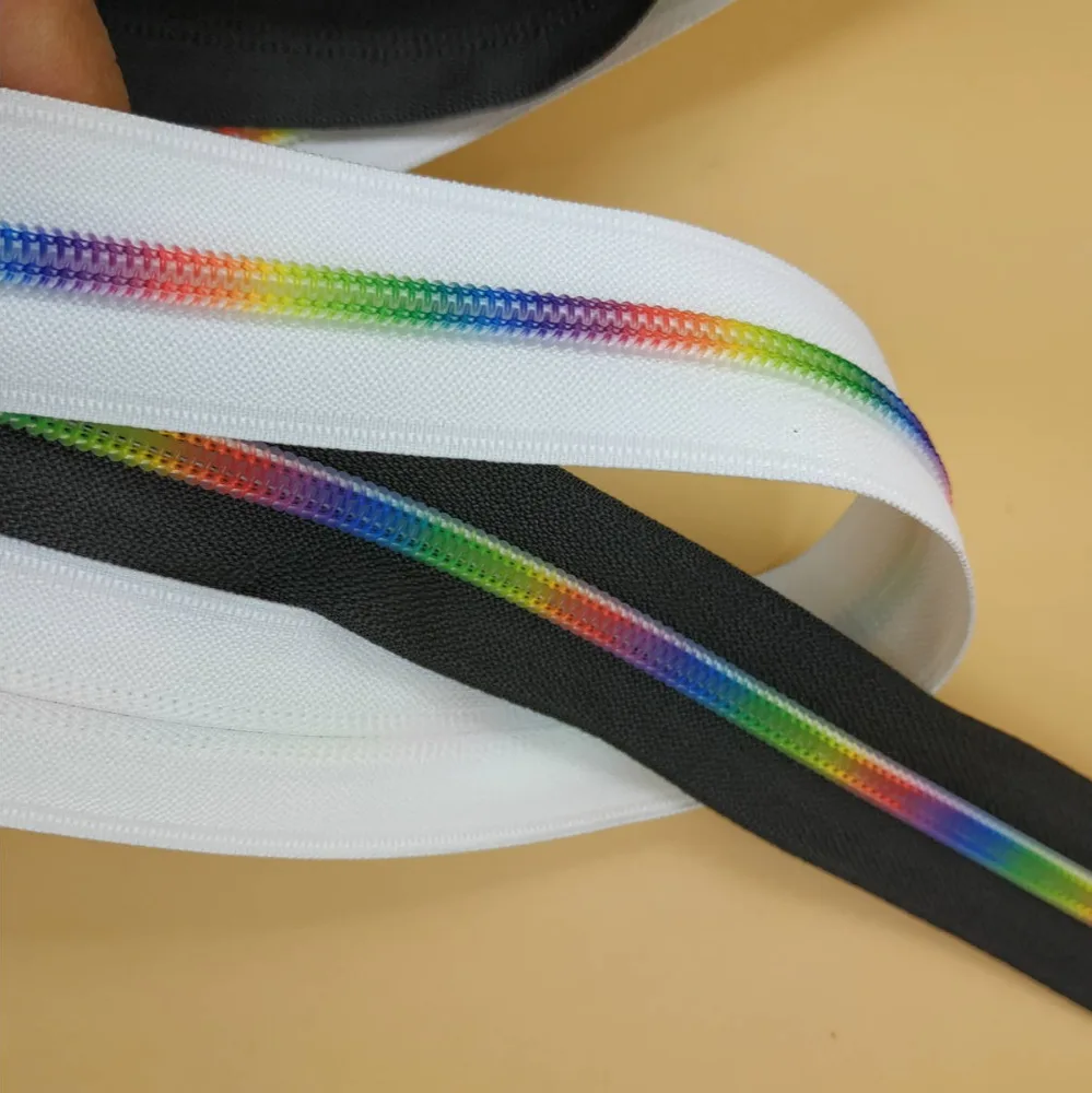 Новинка 5 # цветная модная нейлоновая на молнии закрывающийся конец метров + шт.