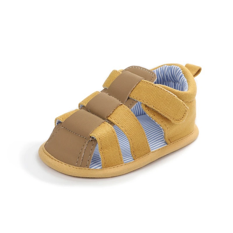 

Summer Baby Boys Sandals Mixed Colors Breathable Anti-Slip Sandals 0-18M Toddler Soft Soled First Walkers Shoes