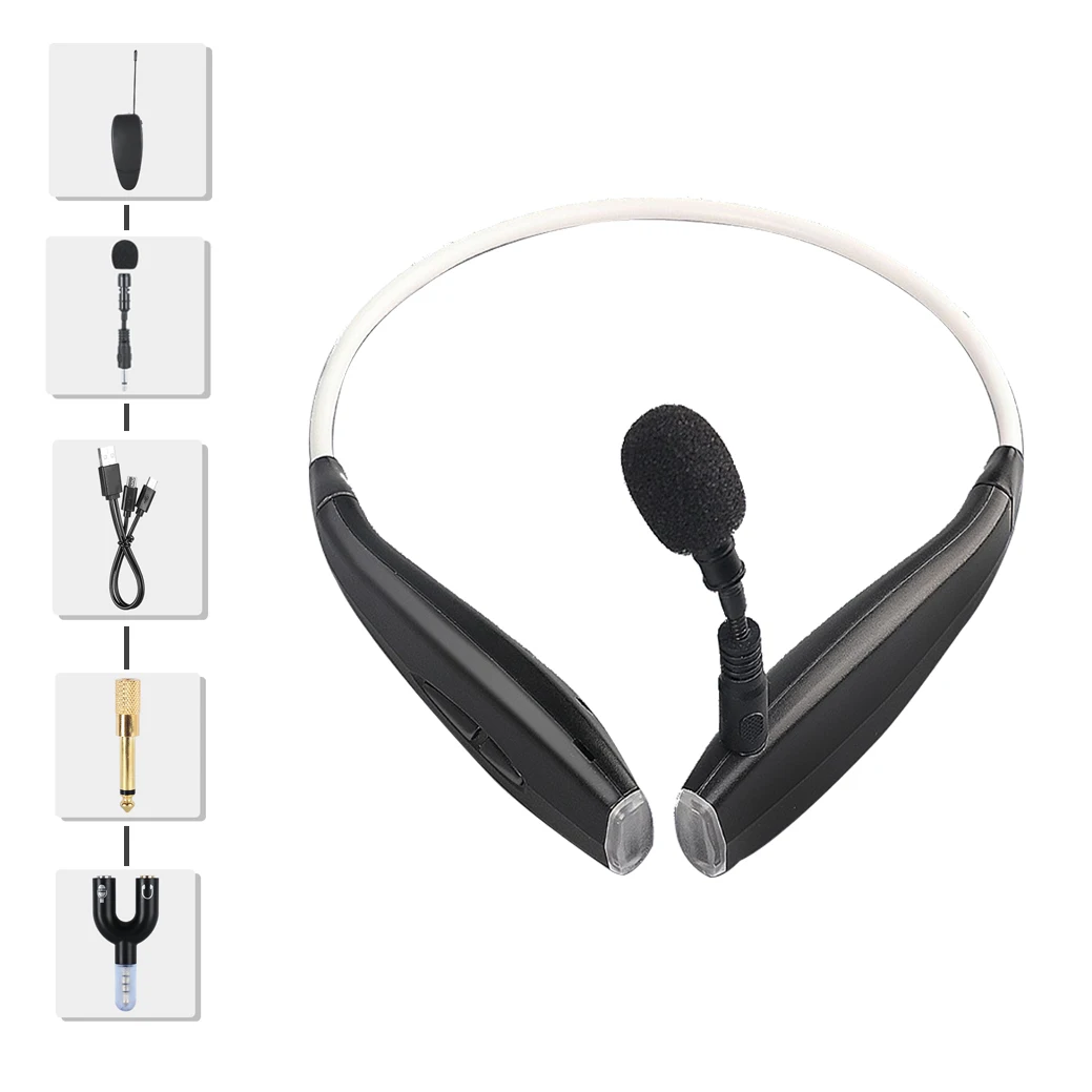 

ITUF Wireless UHF Portable Neck Wear Microphone Professional Studio Microphone For Speech Internet teaching Teachers