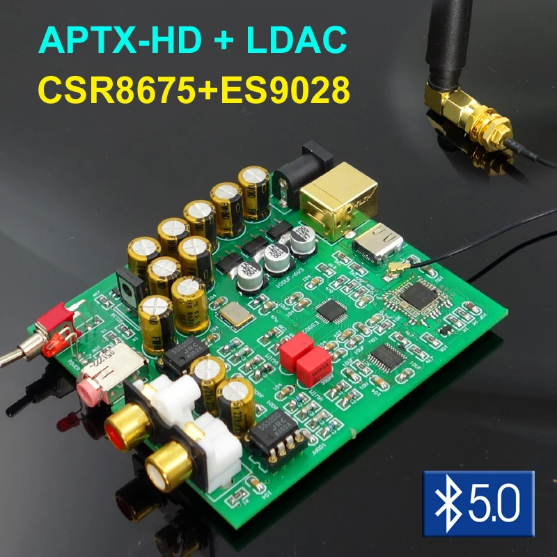 Беспроводной приемник LUSYA LDAC Csr8675 Bluetooth 5 0 ES9028/AK4493 DAC декодер плата APTX HD поддержка 24