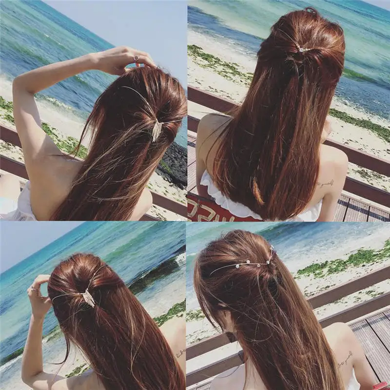 Модные повязки на голову из сплава с кристаллами головные уборы жемчужными