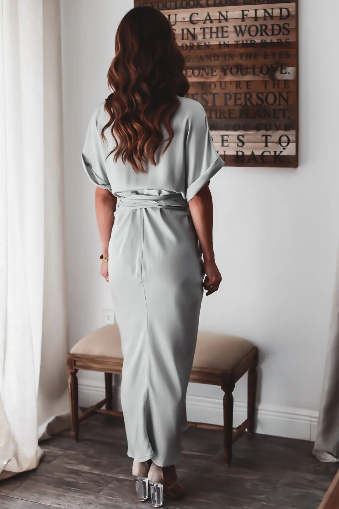 

Sexy Long Skirt Elastic Waist Polyester Fiber Pure Lacing Splicing Women Dress Many Colors Summer 2021 Round Neck Sleeve 511130