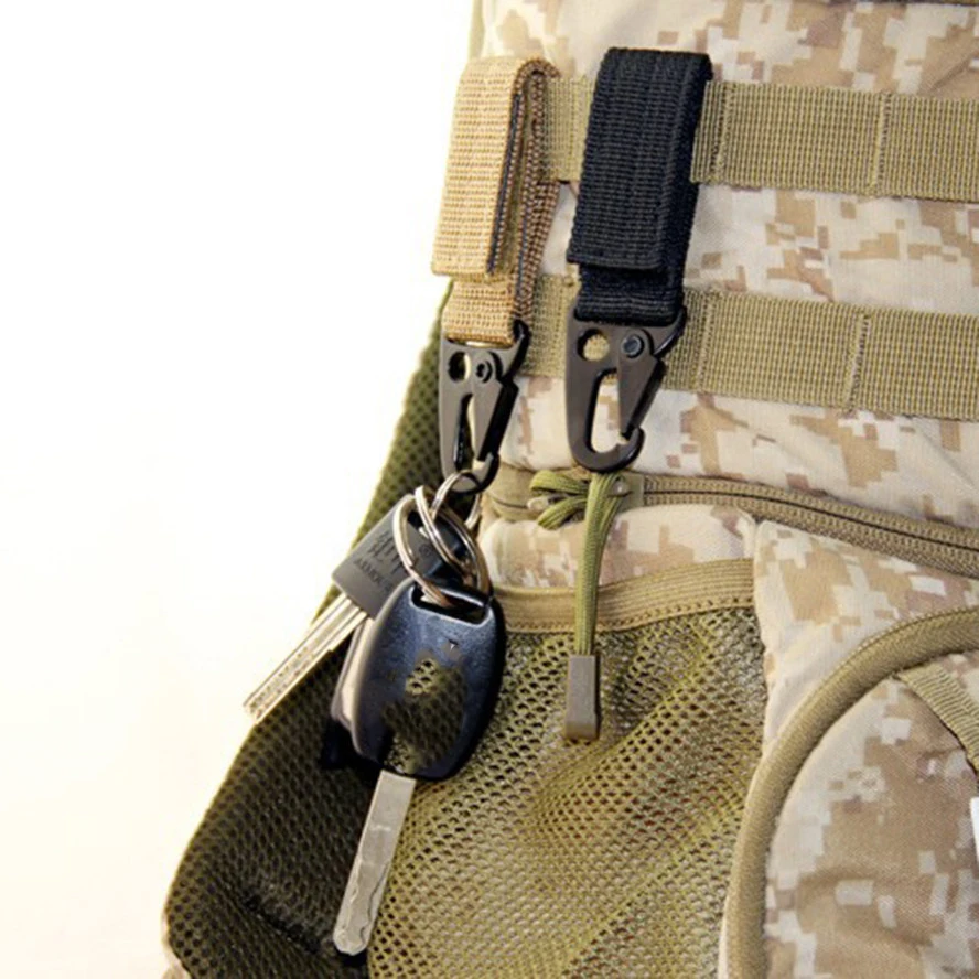 3 шт. Открытый Карабин Высокопрочный нейлон Molle поясной ремень подвесная Пряжка система тактический рюкзак ключ крюк лямки Пряжка