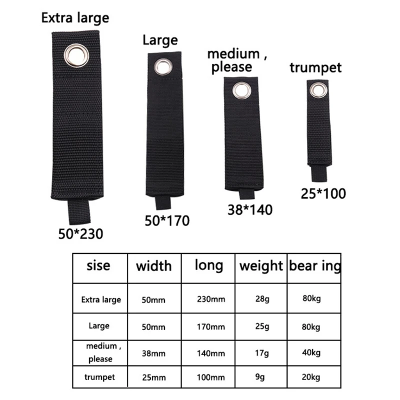 

H58B 4pcs Extension Cord Holder Cable Organizer Straps Heavy Duty Wrap Keeper with Grommet for Hanging Hoses Garage Organization