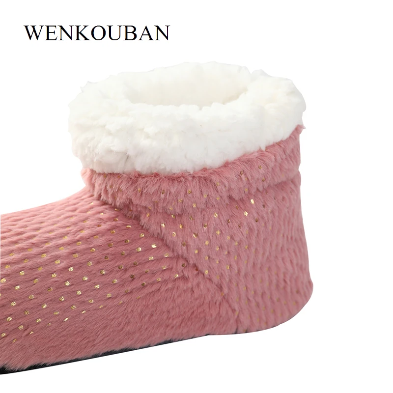 Женские тапочки Зимние меховые шлепанцы для женщин Домашние Модные шикарные