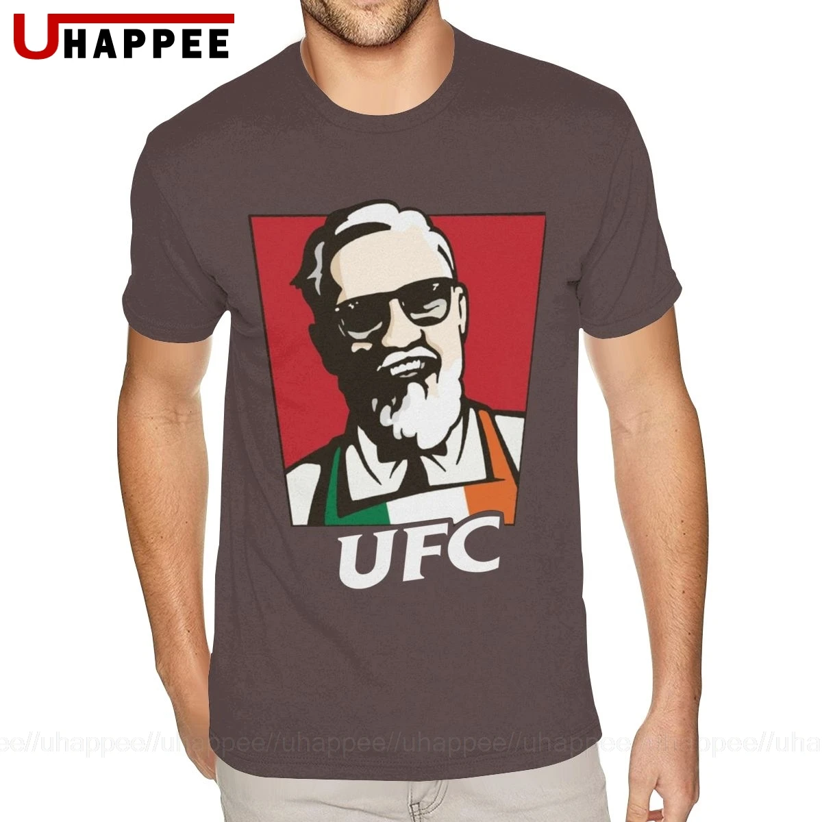Conor McGregor Tee Team Distressed Print футболки Homme с коротким рукавом дешевая Фирменная