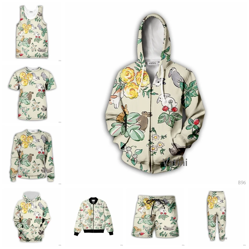 

Fashion Men Women Bunnies 3D Full Print Hoodies Harajuku Zipper Pullover Sweatshirt Unisex Casual Tracksuit Y01