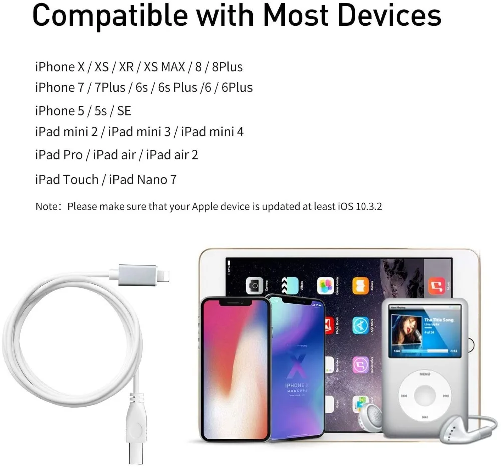 Для Lightning-USB B адаптер для midi кабельного разъема usb клавиатура электрического