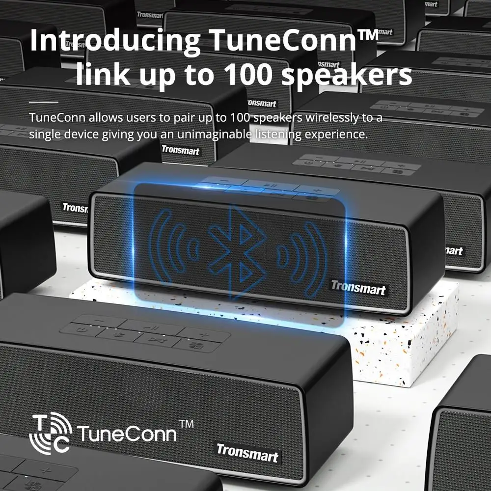 Оригинал Tronsmart Studio SoundPulse™Портативный Bluetooth-динамик с водонепроницаемостью