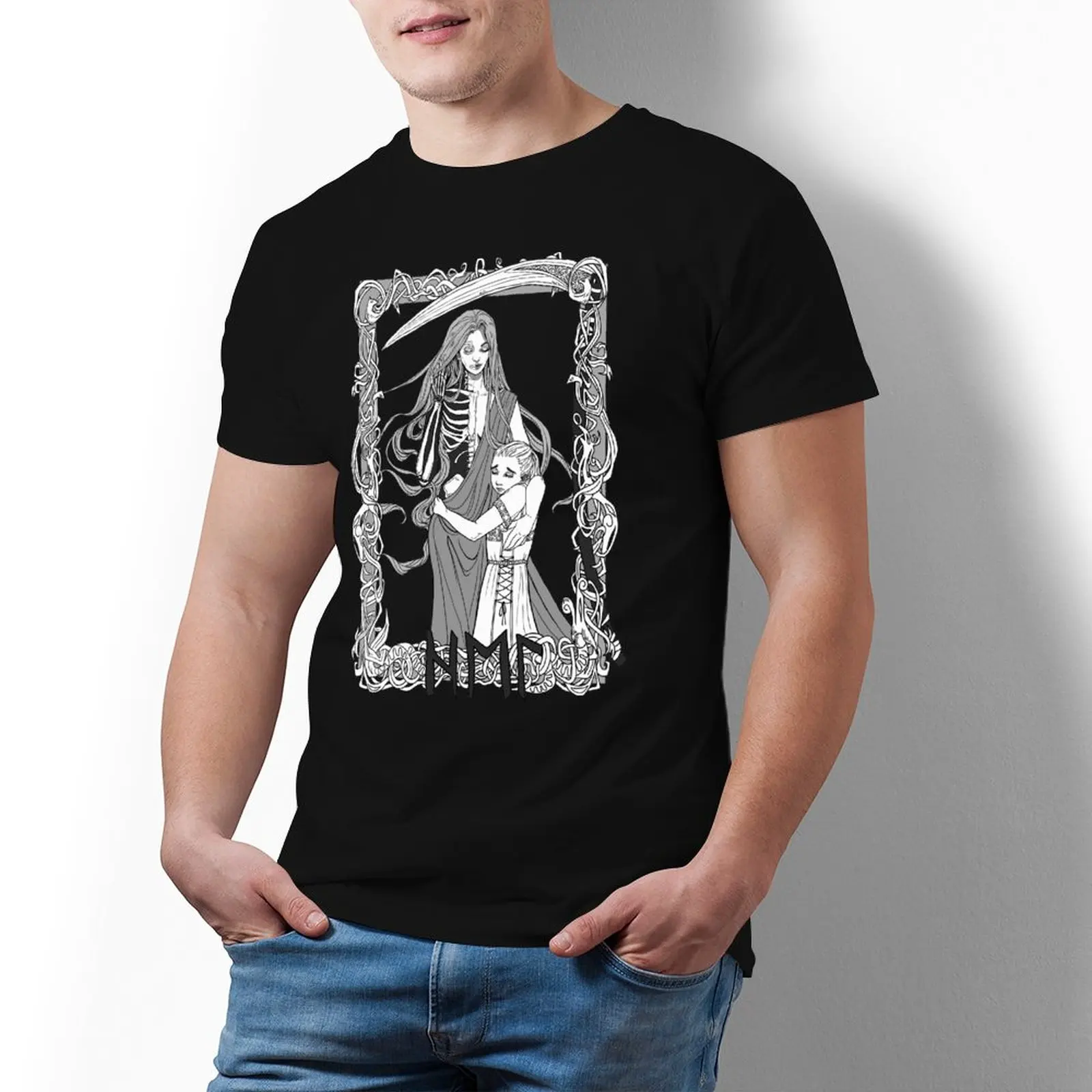 

Футболка ODIN, милая Пляжная футболка из 100 хлопка, женская футболка большого размера для мужчин