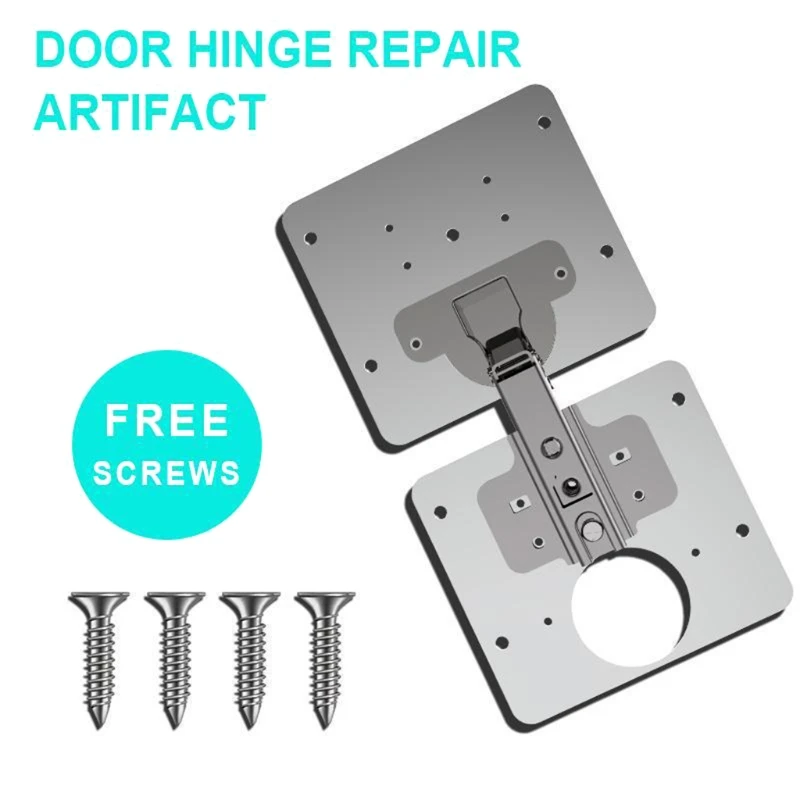 

R9UF Hinge Repair Plate, Cabinet Hinges for Cabinet Furniture Drawer Window, Rust Resistant, Stainless Steel Plate Repair