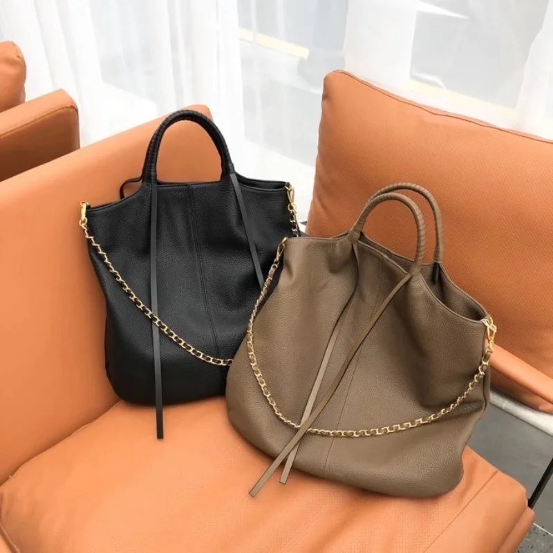 

Fashion Genuine Leather Handbags Women Bags Designer Casual Tote for Ladies Tasjes Dames Schoudertas Dames Handtas