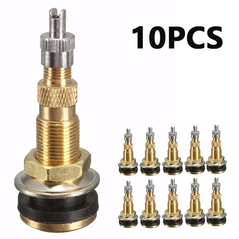 

10pcs Tractor Tyre Valves Air Water Liquid Tubeless Tire Air Valve Stems Wheel Dust Covers TR618A TR-618A For Farm Tractor