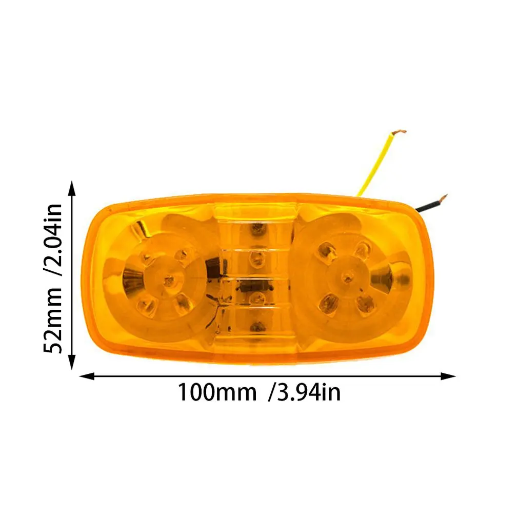 

10-30V LED Side Lamp Plastic Automobile Durable Side Lamp Practical Automobile Side Lamp Heavy Truck Side Lamp