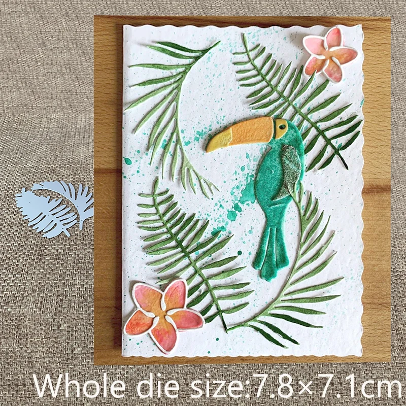 Новый дизайн металлические высечки для рукоделия 2 шт. украшение в виде листьев