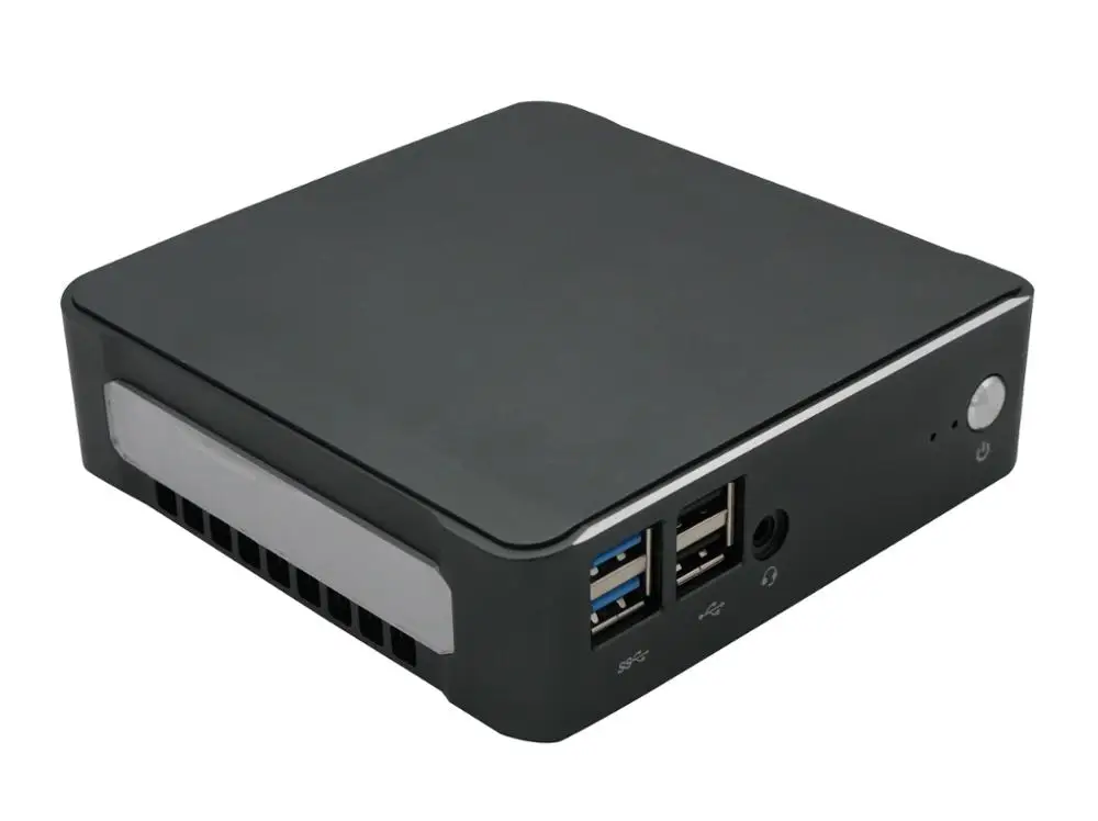 Мини-ПК Intel Patium 5405U офисный персональный небольшой настольный компьютер с четырехъядерным процессором Алюминий чехол, HDMI2.0 и DP Порты Wi-Fi 1000 Мбит порт LAN ПК