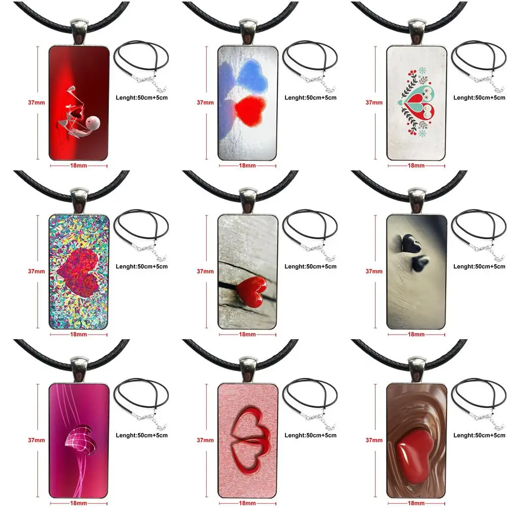 Ожерелье-чокер со стальным стеклом и подвеской в виде сердца | Украшения