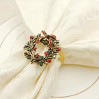 6 шт., кольца для салфеток в виде венка