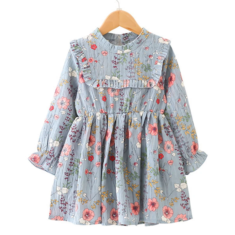 Летние платья для девочек Новая детская одежда Шифоновое платье с высоким