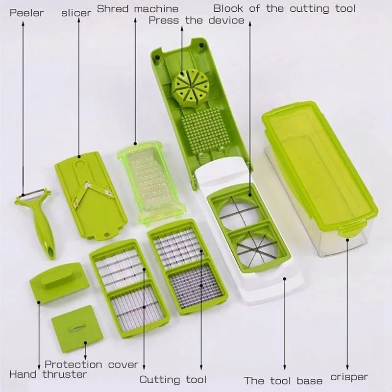 Multifunctional Chopper Garlic Slicer Vegetable Cutter Mandoline Peeler Grater Nicer Dice Kitchen Accessories Gadgets | Дом и сад