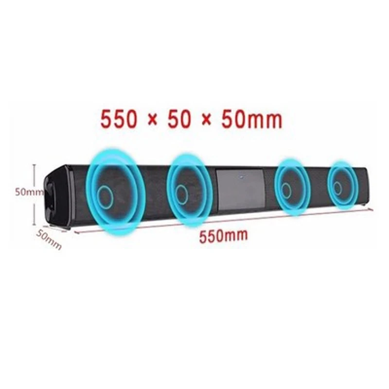 Home theater Portable Wireless Bluetooth Speakers column HIFI Stereo Bass Sound bar FM Radio USB Subwoofer for Computer Phone