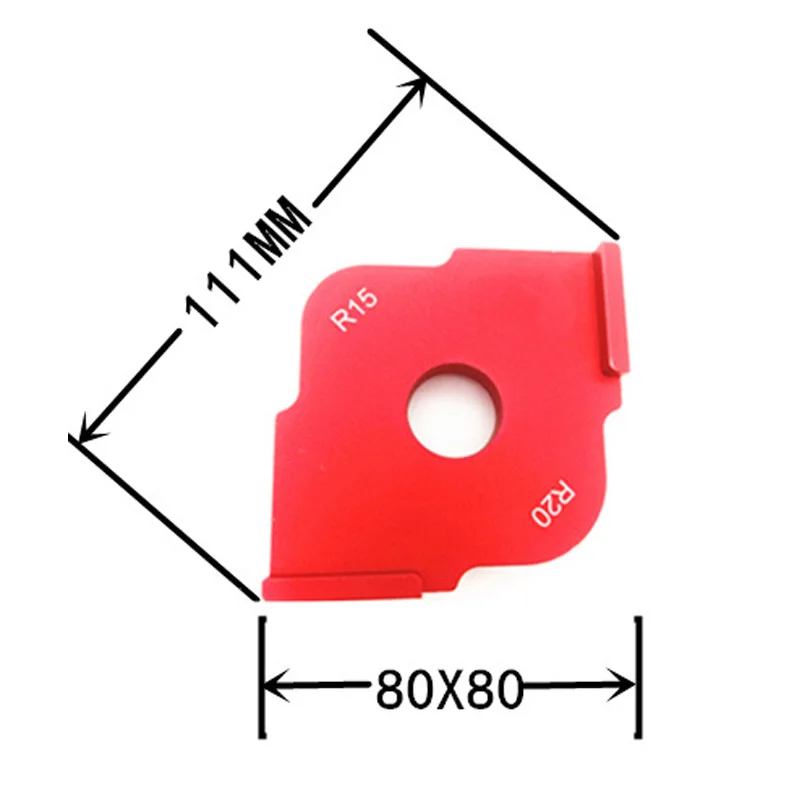 Деревообработка обрезки радиус джиг маршрутизатор шаблоны алюминиевый сплав