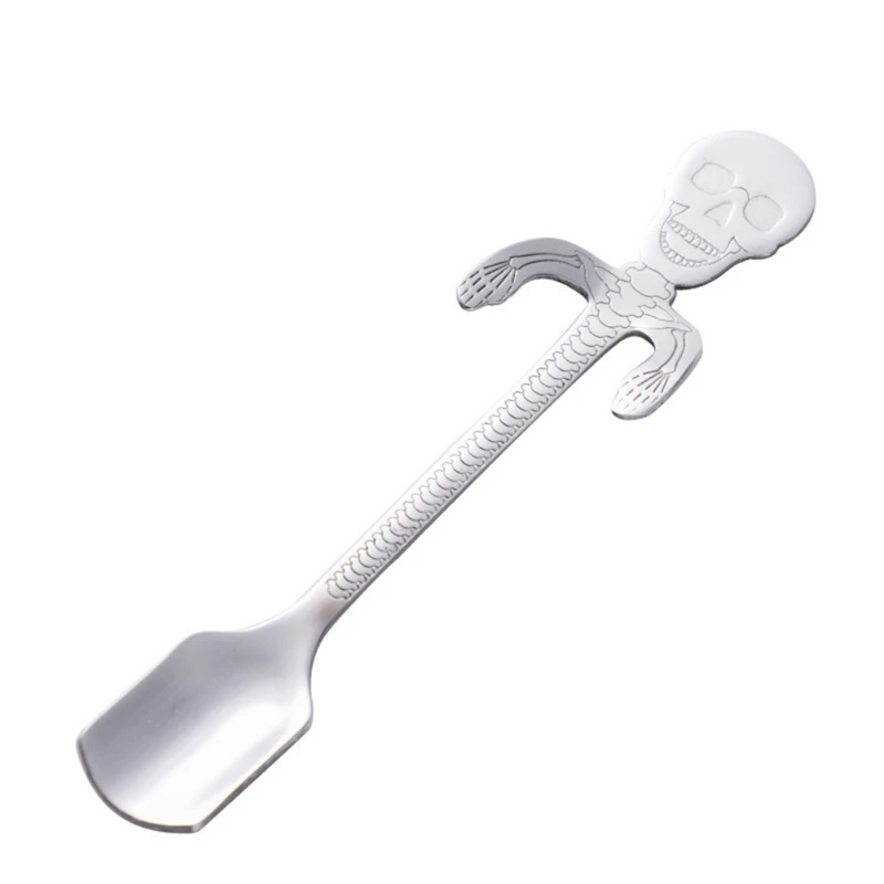 Смешивание из нержавеющей стали перемешивание ложка креативный череп скуплонг