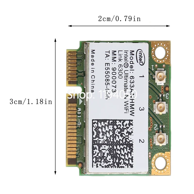 Intel Half Centrino Ultimate-n 6300 Pci-e Card 633anhmw 802.11a/b/g/n 2.4 Ghz and 5.0 Spectra 450Mbps wifiI | Компьютеры и офис