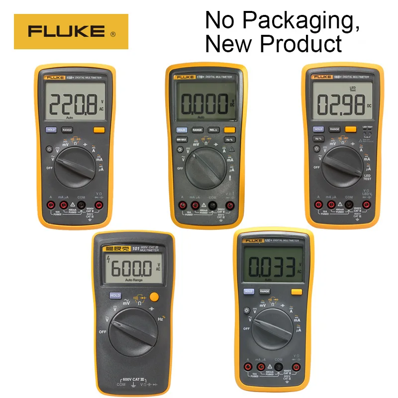 Fluke 100% оригинальный 15B +/17B +/18B +/12E + автоматический цифровой Диапазон мультиметр DMM