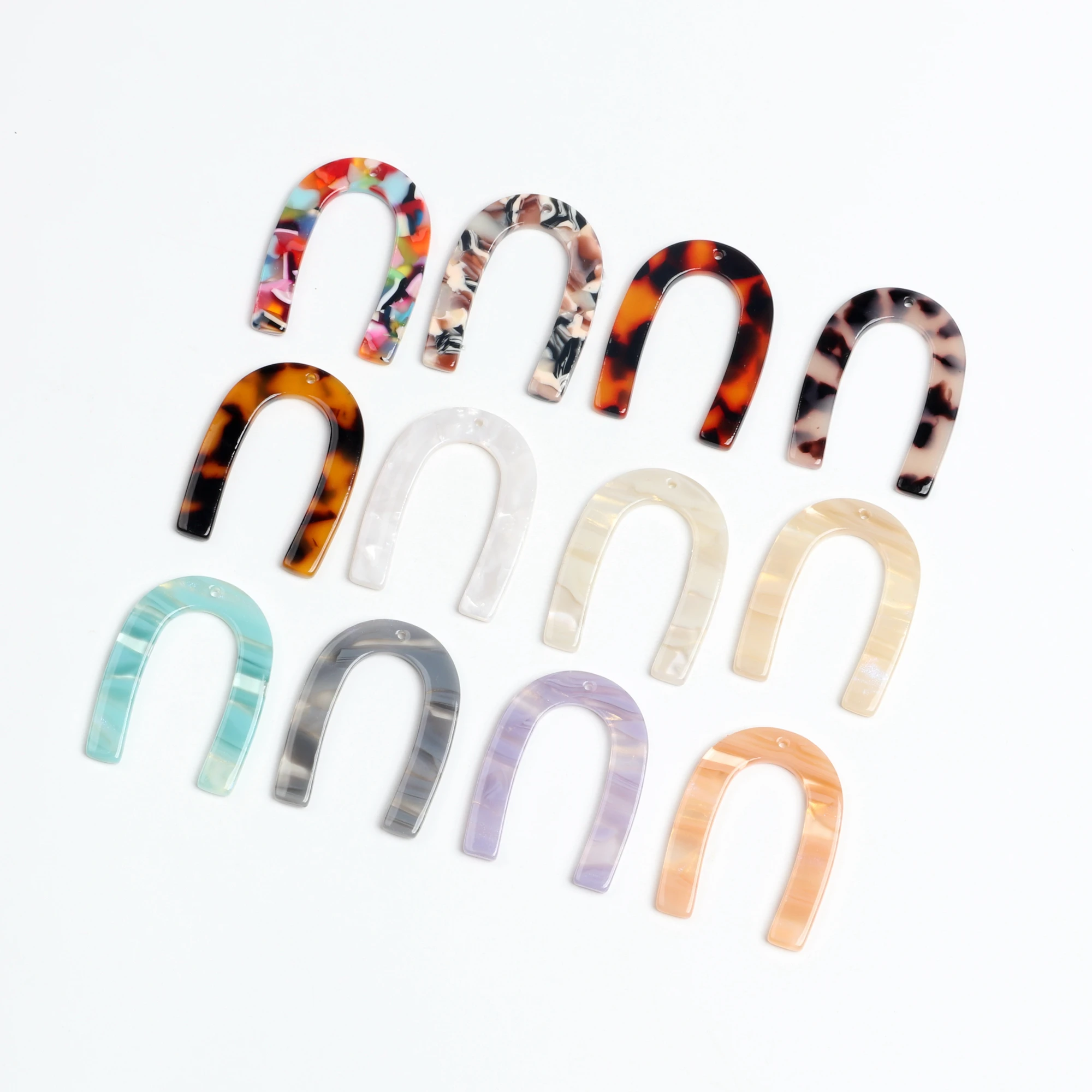 Серьги в виде черепахи подвески из ацетата u образные серьги 35x26 мм ACE250|Шармы| |