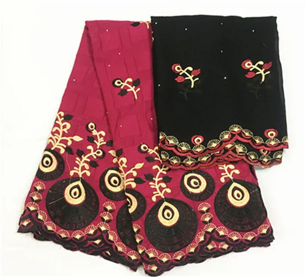 Парча в Гвинейском стиле со стразами цвет золотой Дубай кружевной ткани 100%