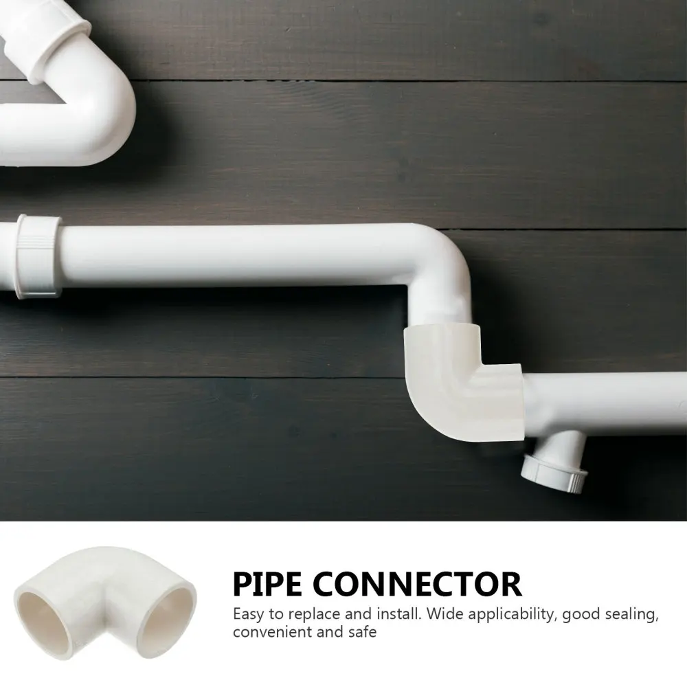 

30pcs 90 Degree PVC Elbow Water Pipe Joint Water Pipe Connector (White)