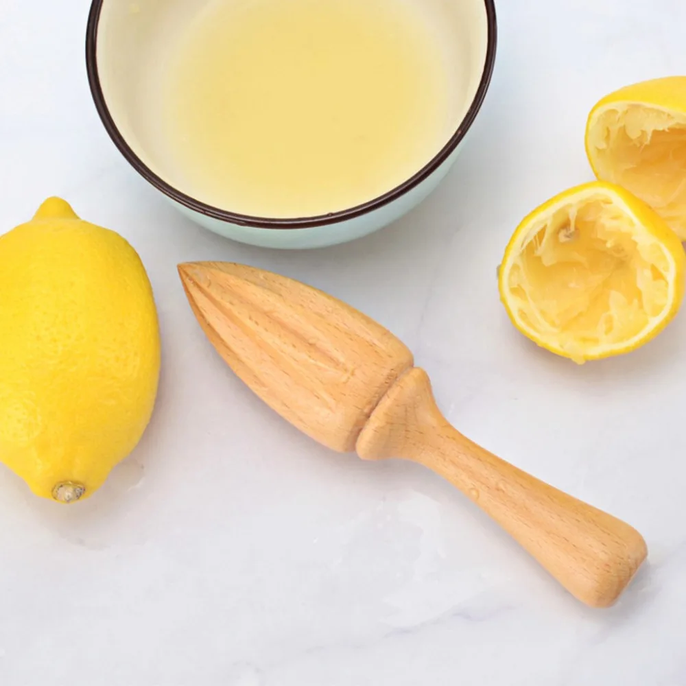 

New 1Pcs Wooden Lemon Squeezer Mini Juicer Fruit Orange Citrus Juice Extractor Reamer New Multifunctional Kitchen Tool