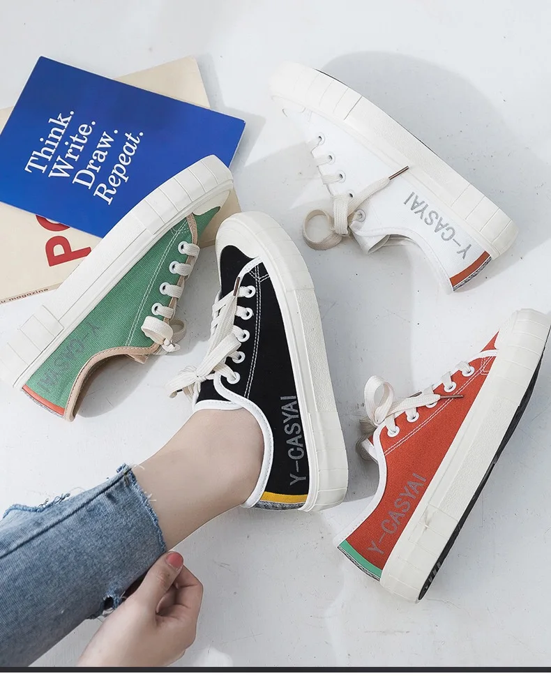 

Classic wild canvas shoes women 2020 new casual summer small white shoes flat shoes women vulcanized shoes factory direct sales