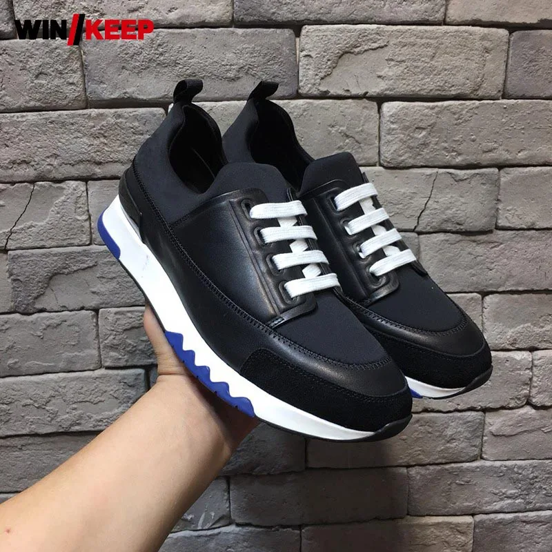 Высокое качество уличные кроссовки на плоской подошве Мужская Дизайнерская