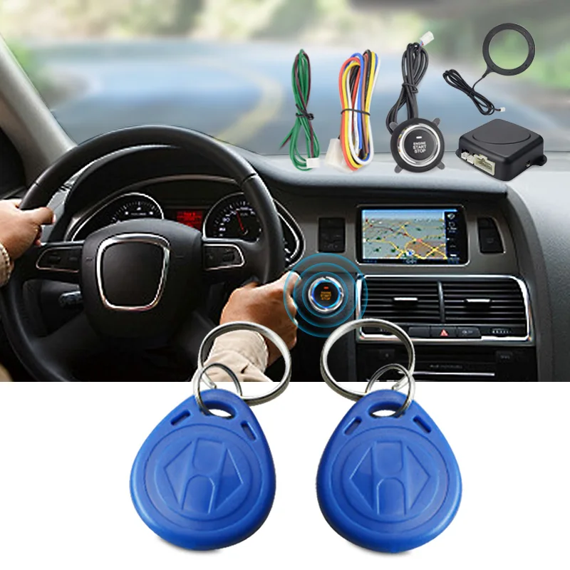 Автоматическая Автосигнализация один старт стоп двигатель Starline Кнопка RFID замок зажигания переключатель без ключа пусковое устройство противоугонная система