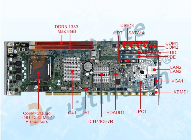 

PCA-6011 for Advantech Industrial Computer Motherboard