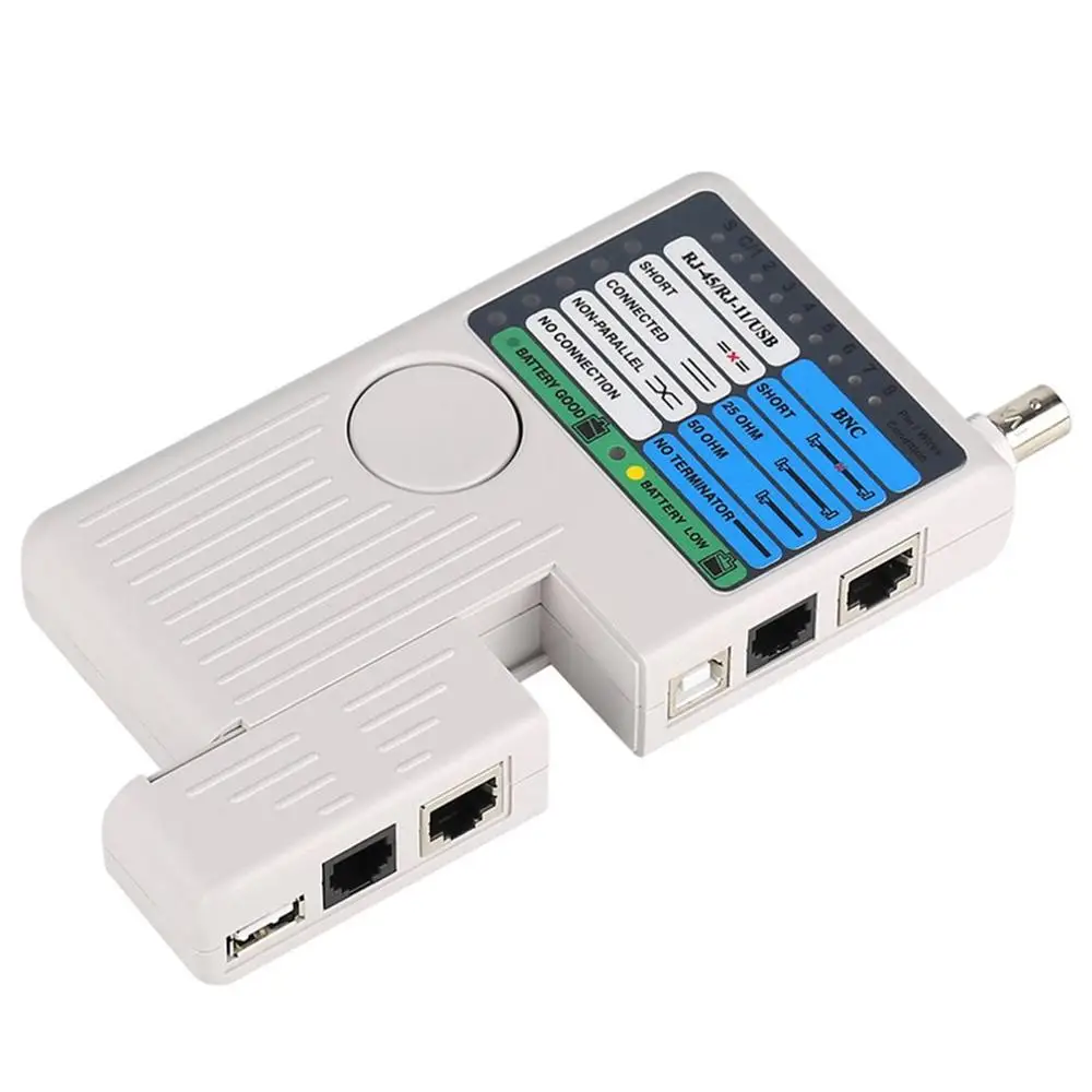 Новый удаленный тестер RJ11 RJ45 USB BNC LAN сетевого кабеля для UTP STP кабелей трекер