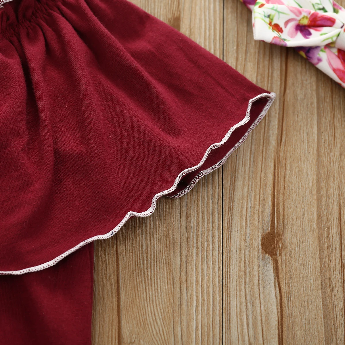 Комплект одежды для новорожденных девочек с цветочным рисунком летний костюм